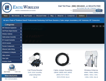 Tablet Screenshot of excel-wireless.com